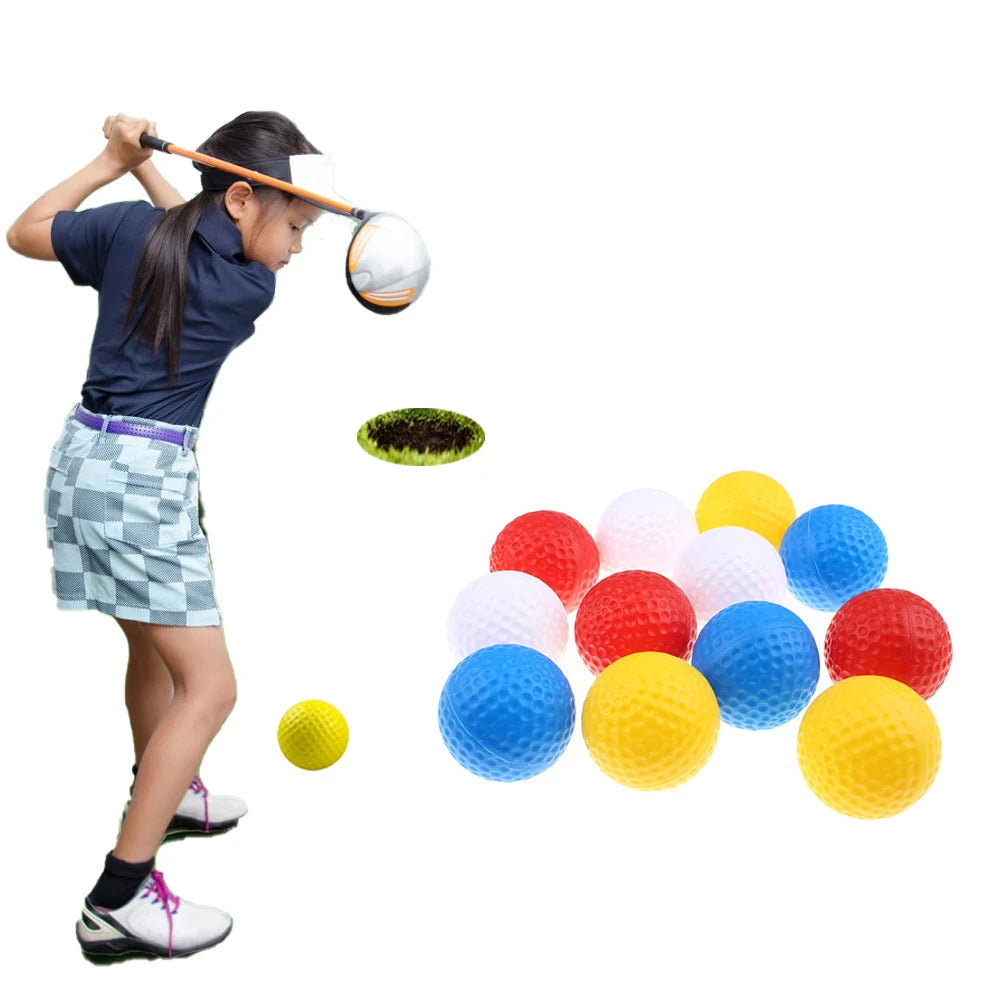 10Pcs  Kids Practice Golf Balls
