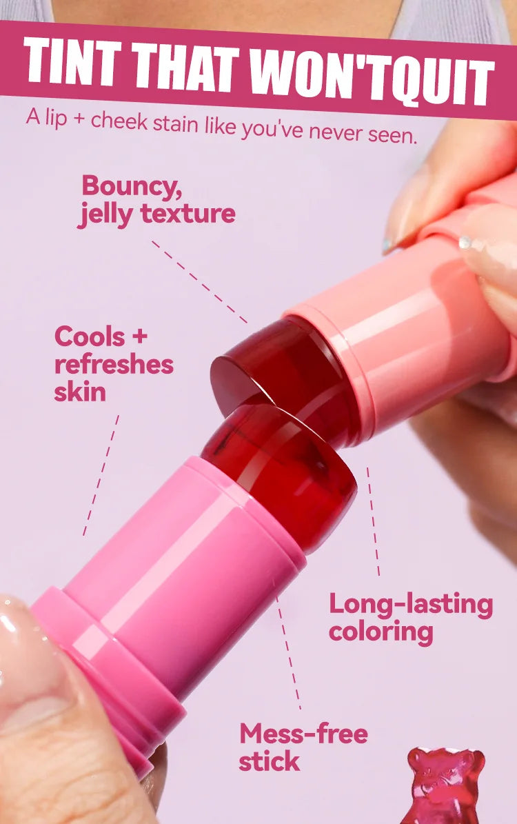 2-in-1 Jelly Lip & Cheek Tint Set (2 PCS)