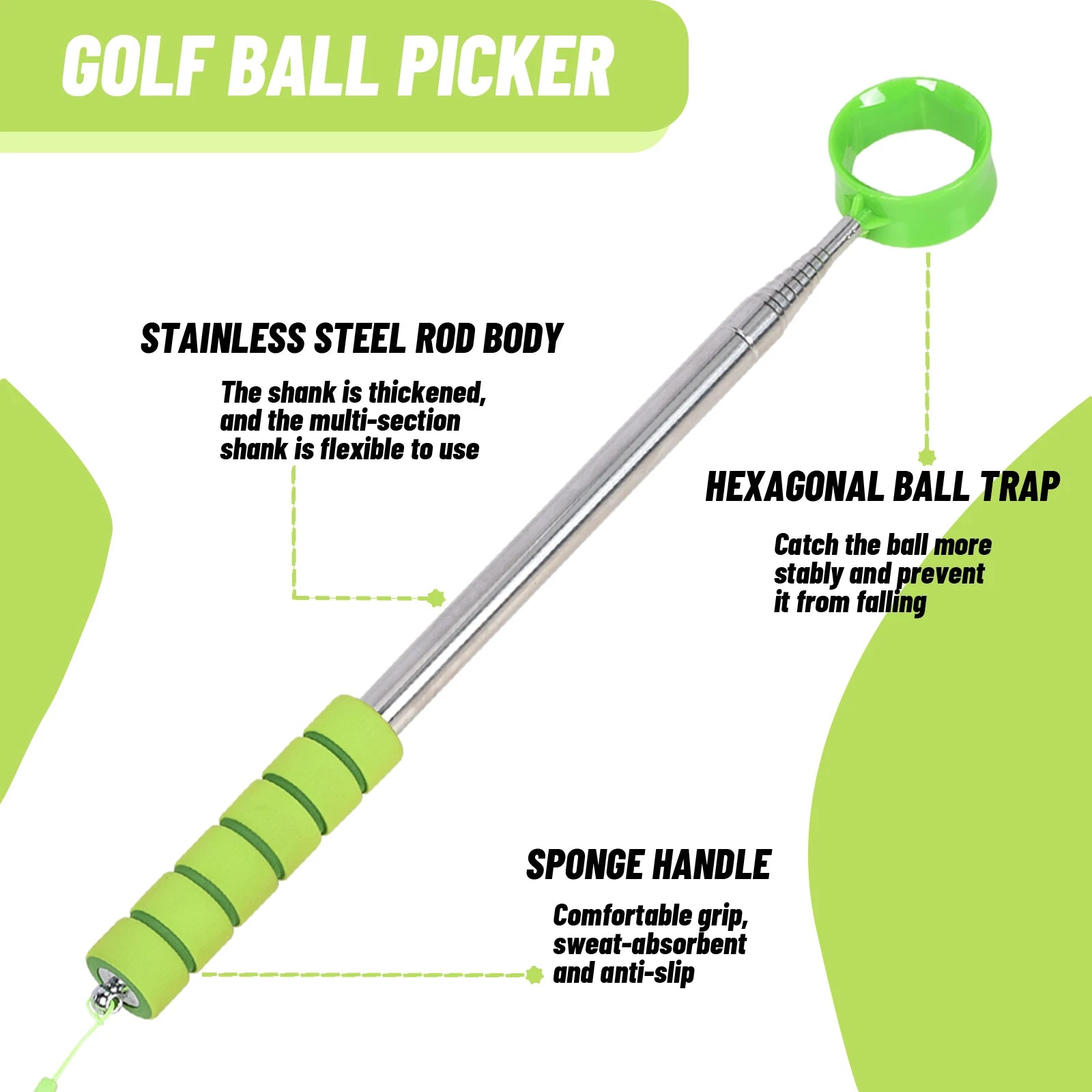 Telescopic Golf Ball Retriever