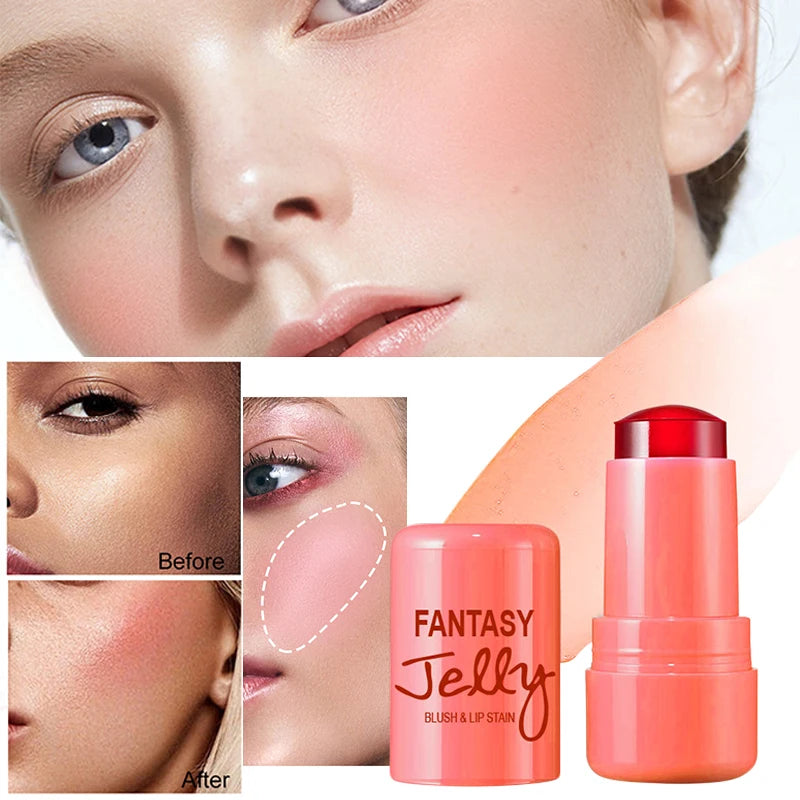 3-in-1 Milk Jelly Tint - Moisturizing Long-Lasting Blush & Lip Color