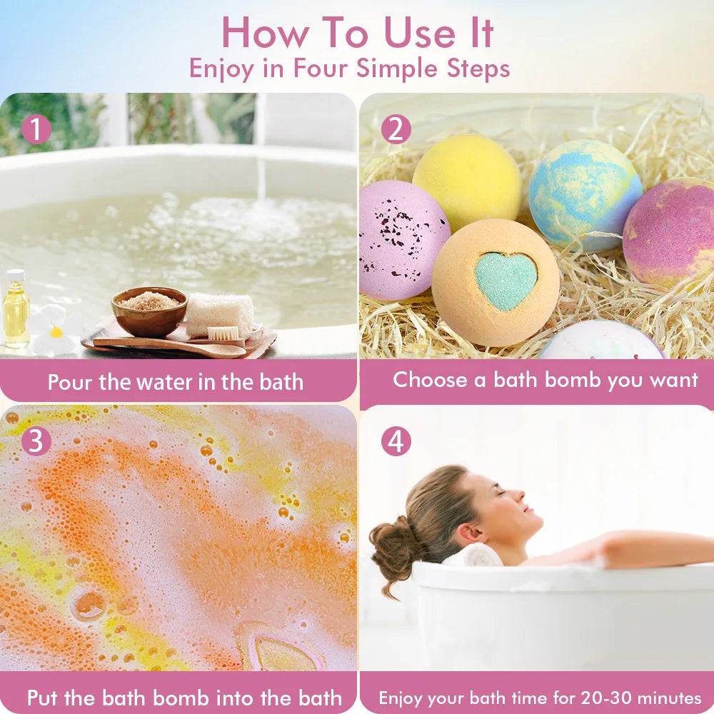 12Pcs Bath Bombs