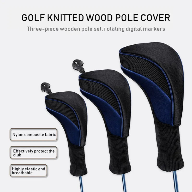 Introducing the 3pcs Set Golf Head Covers – your essential companion for keeping your golf clubs protected in style! ⛳️🏌️‍♂️