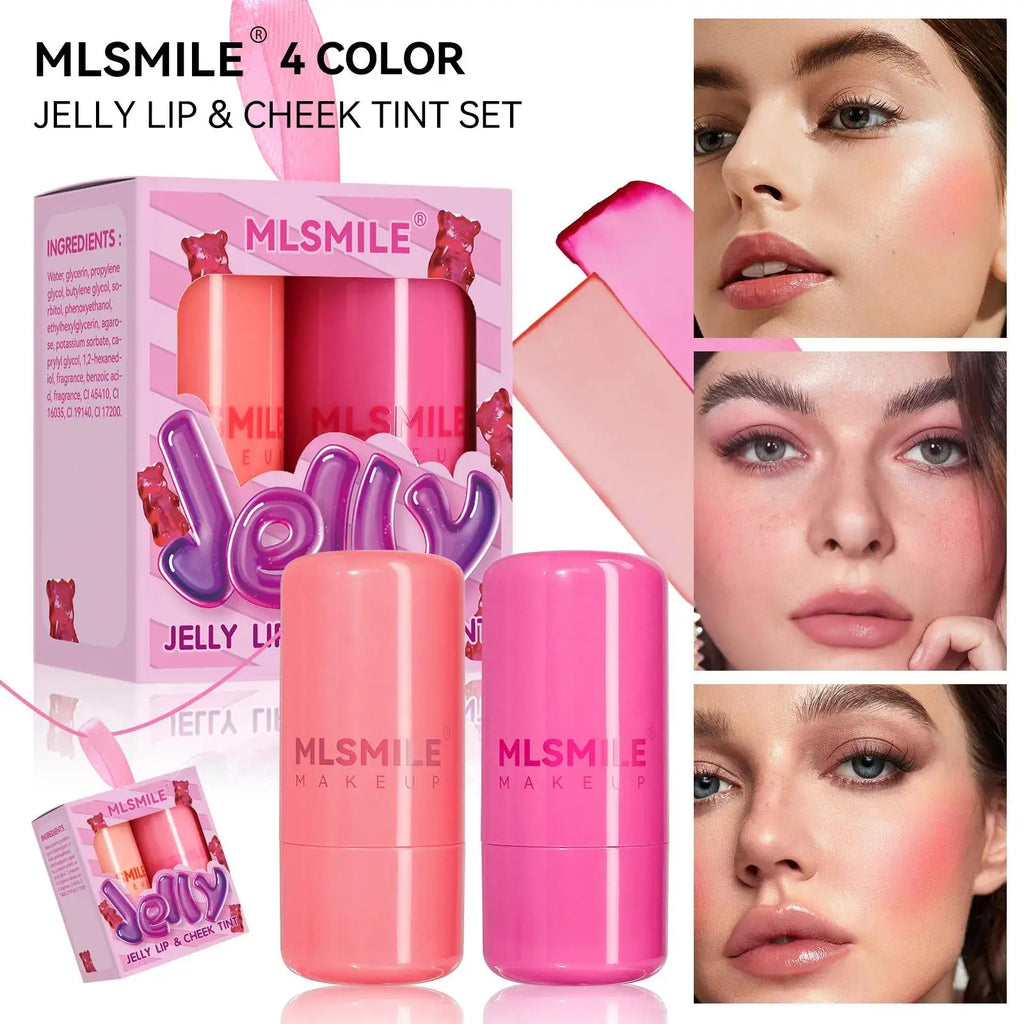 2-in-1 Jelly Lip & Cheek Tint Set (2 PCS)