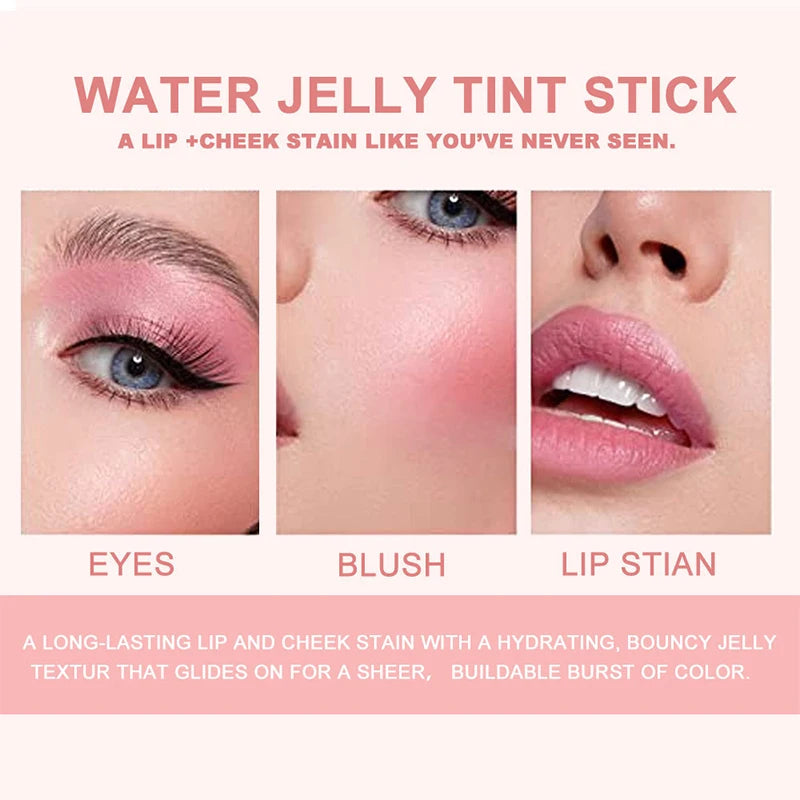 3-in-1 Milk Jelly Tint - Moisturizing Long-Lasting Blush & Lip Color