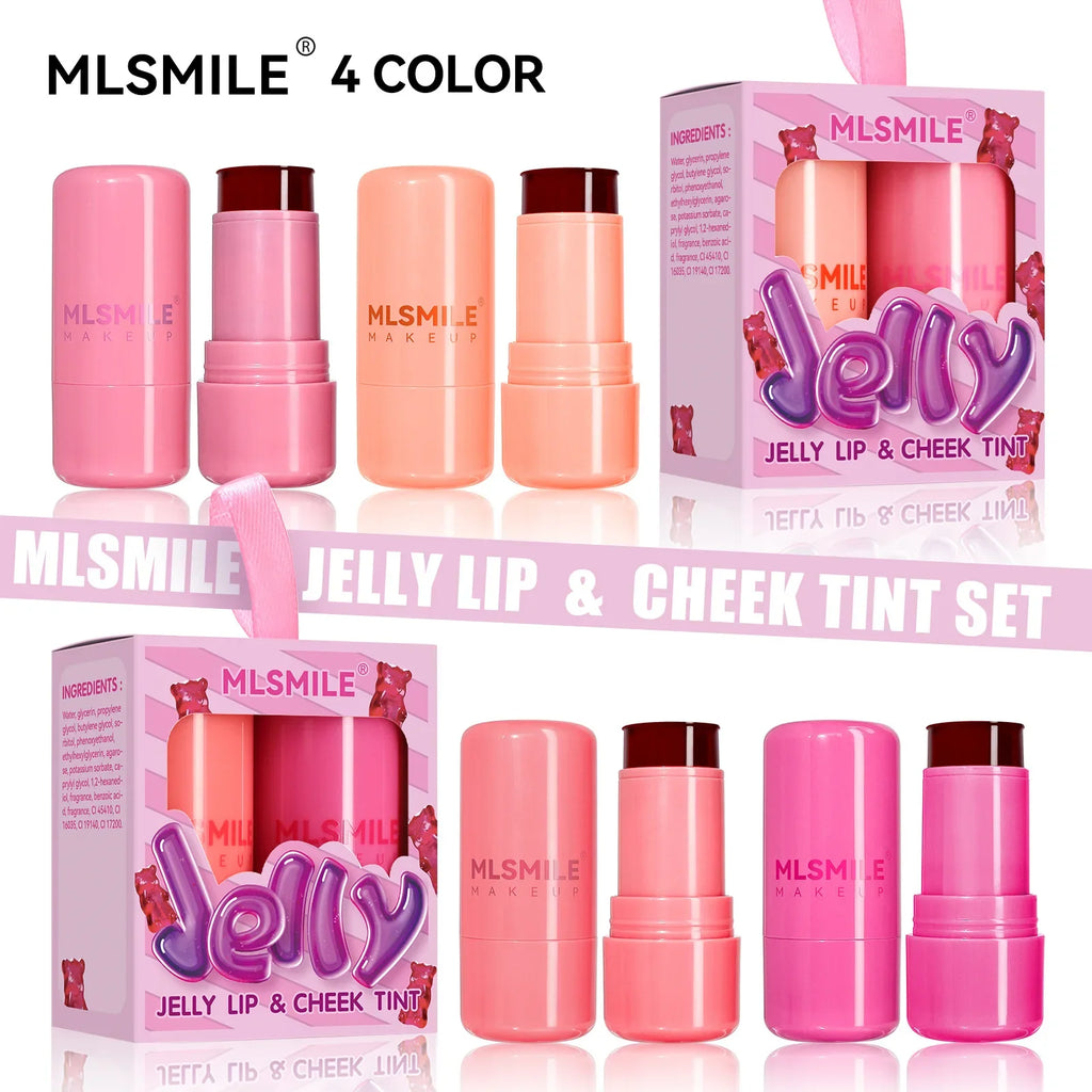 2-in-1 Jelly Lip & Cheek Tint Set (2 PCS)