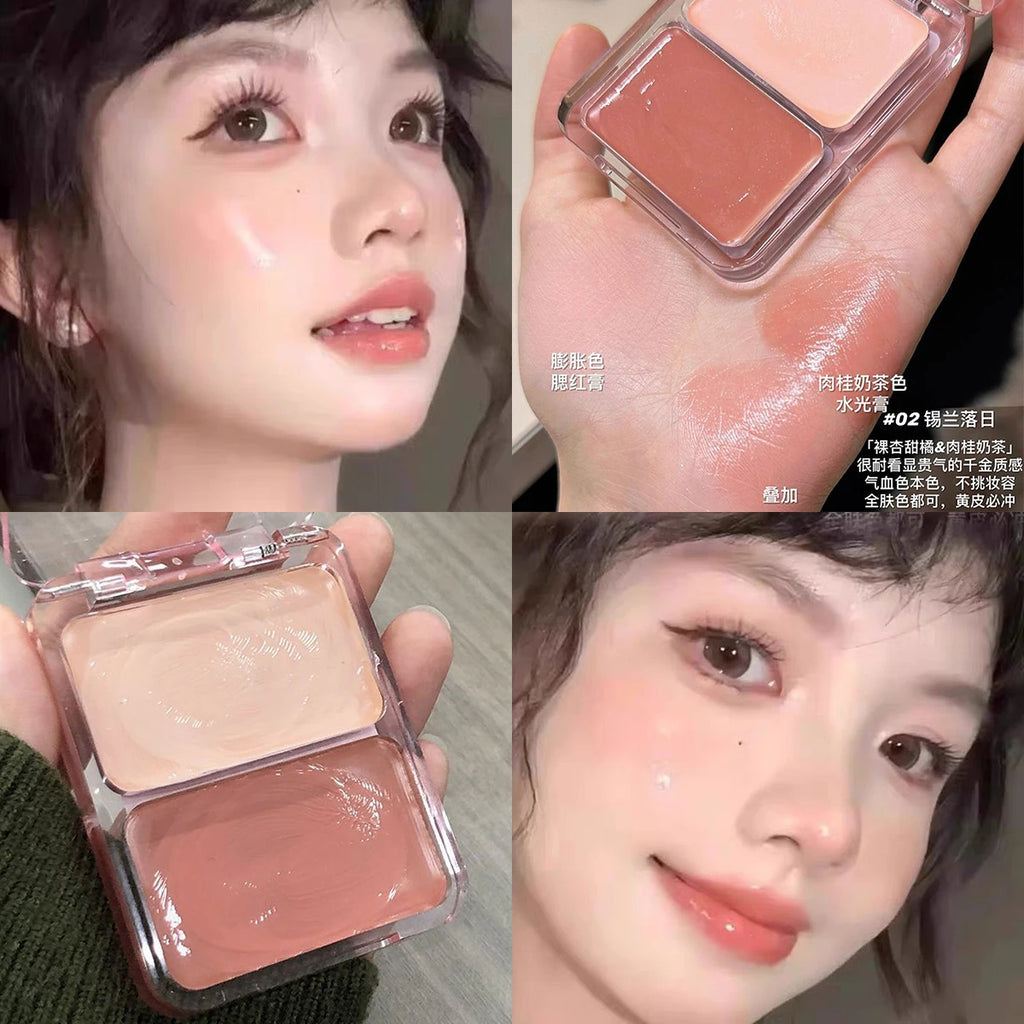 Two-Color Jelly Glow Blush - Korean Makeup